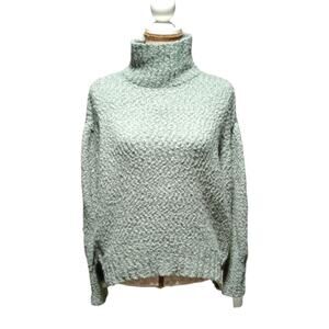 Cynthia Rowley Sage Green Boucle Knit Sweater